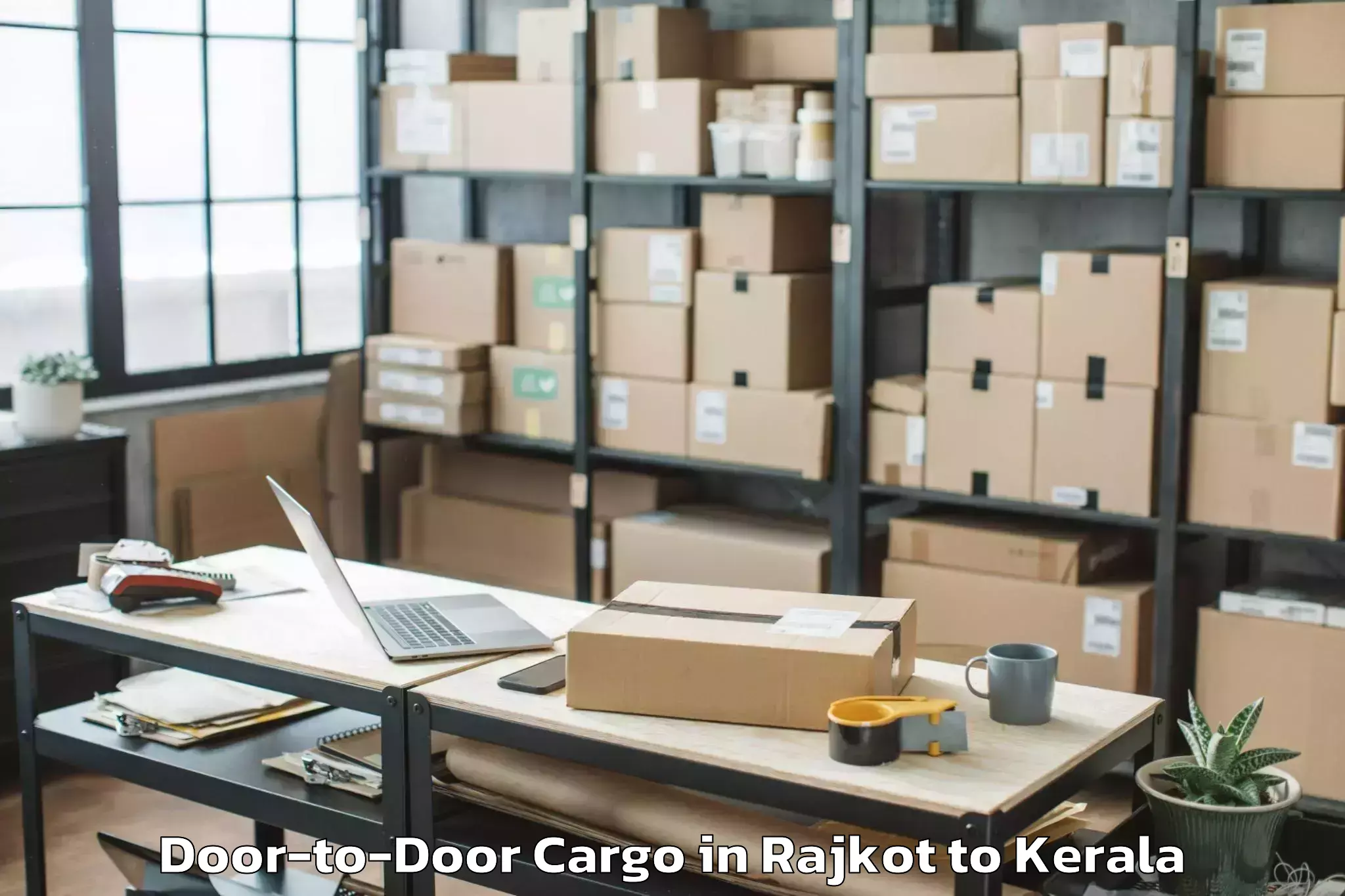 Reliable Rajkot to Piravom Door To Door Cargo